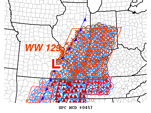 Mesoscale Discussion 457