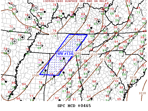 Mesoscale Discussion 465