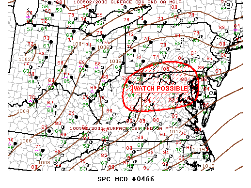 Mesoscale Discussion 466