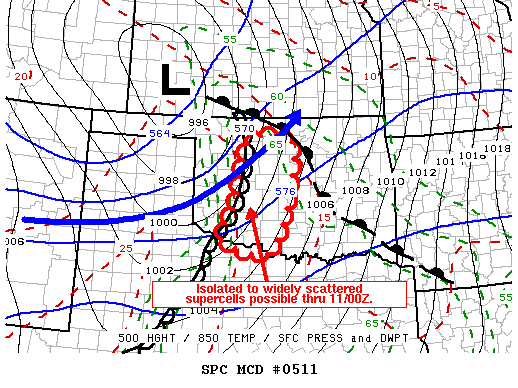Mesoscale Discussion 511
