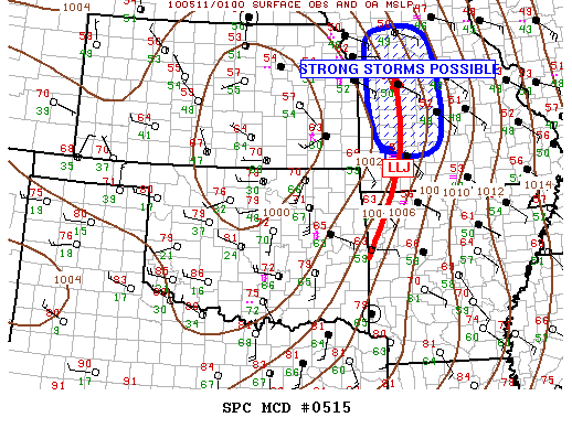 Mesoscale Discussion 515