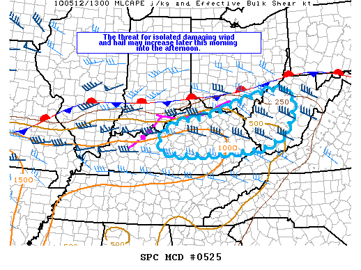Mesoscale Discussion 525