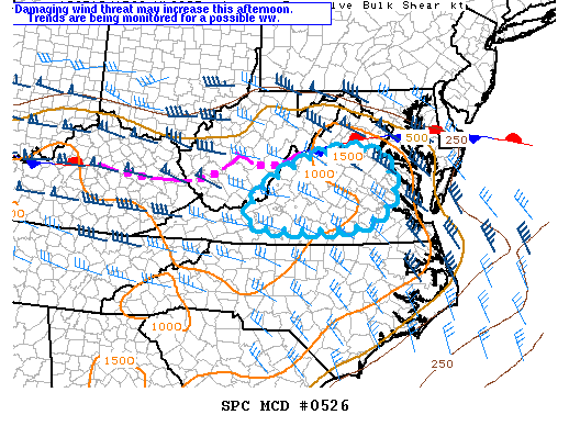 Mesoscale Discussion 526