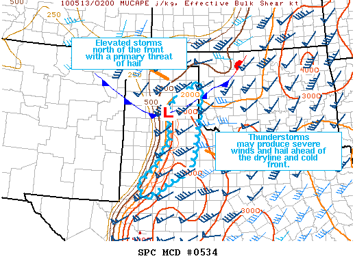 Mesoscale Discussion 534