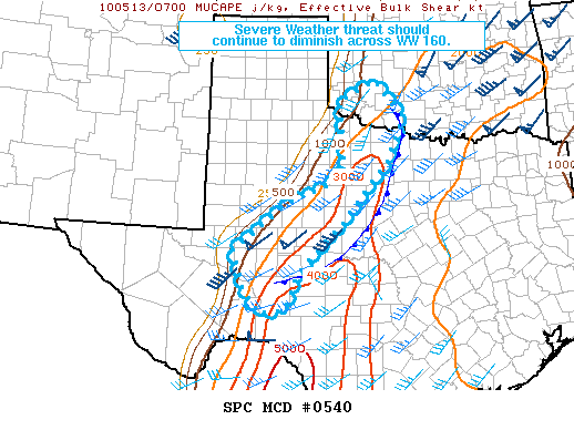 Mesoscale Discussion 540