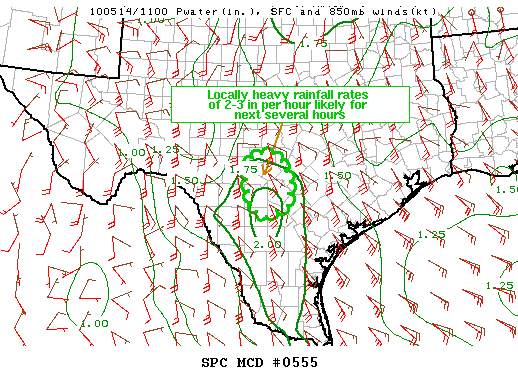 Mesoscale Discussion 555