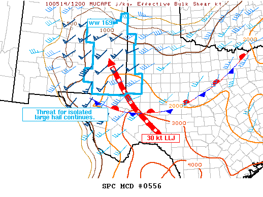 Mesoscale Discussion 556