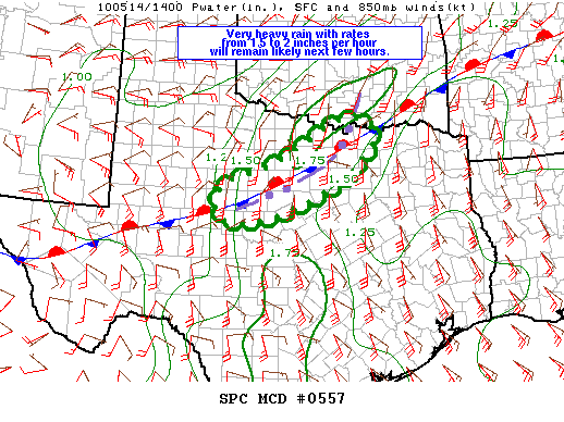 Mesoscale Discussion 557