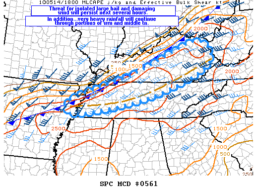 Mesoscale Discussion 561