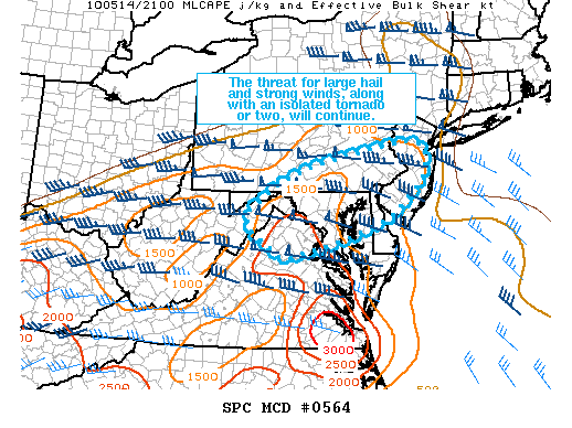 Mesoscale Discussion 564