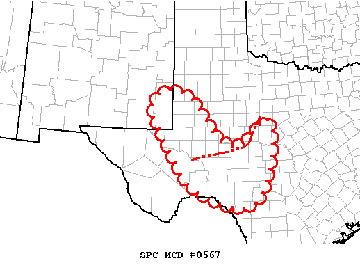 Mesoscale Discussion 567