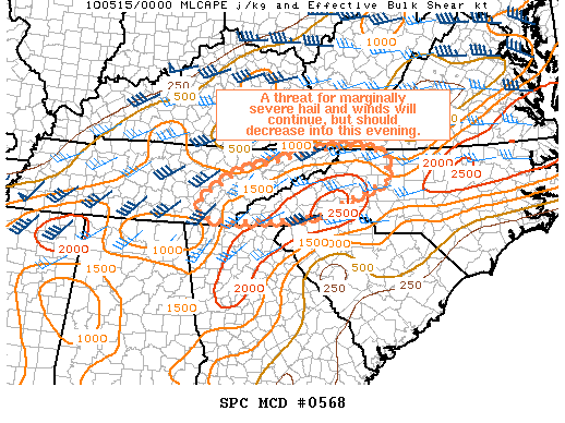 Mesoscale Discussion 568