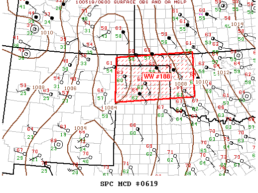 Mesoscale Discussion 619