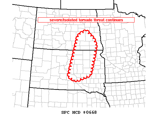 Mesoscale Discussion 668