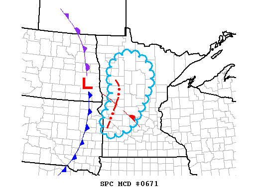Mesoscale Discussion 671