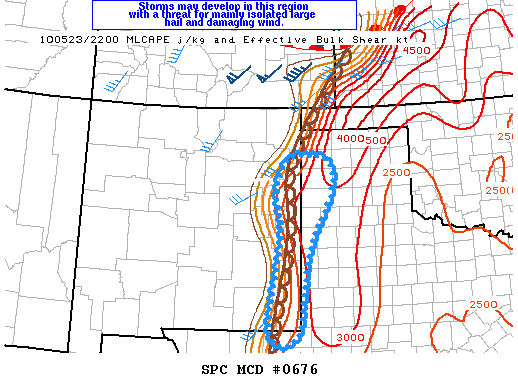 Mesoscale Discussion 676