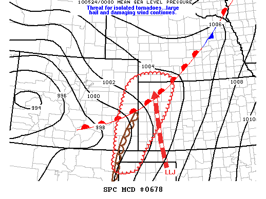 Mesoscale Discussion 678
