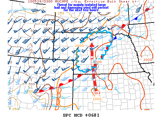 Mesoscale Discussion 681