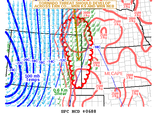 Mesoscale Discussion 688