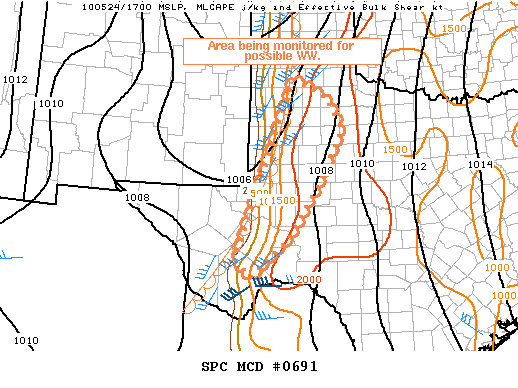 Mesoscale Discussion 691