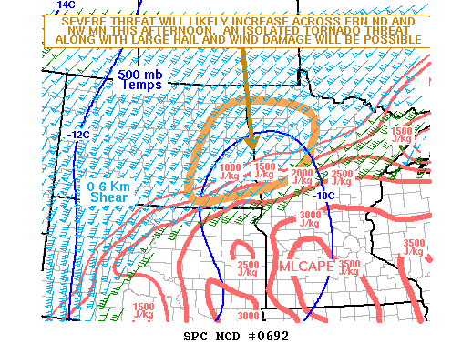 Mesoscale Discussion 692