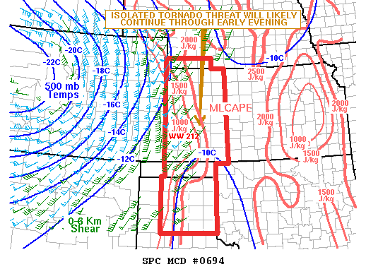 Mesoscale Discussion 694