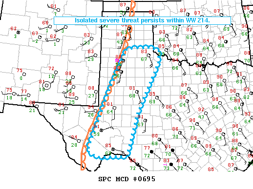 Mesoscale Discussion 695