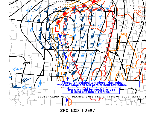 Mesoscale Discussion 697