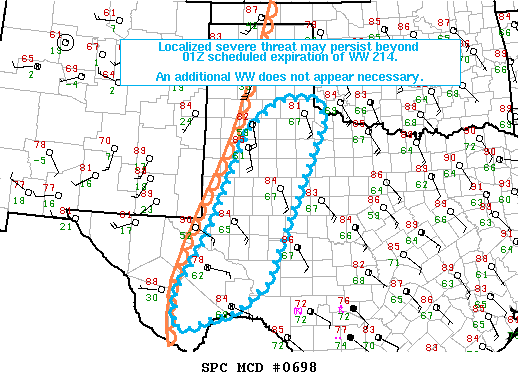 Mesoscale Discussion 698