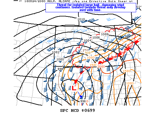 Mesoscale Discussion 699