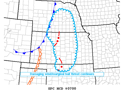 Mesoscale Discussion 700