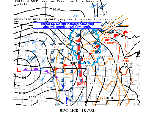 Mesoscale Discussion 703