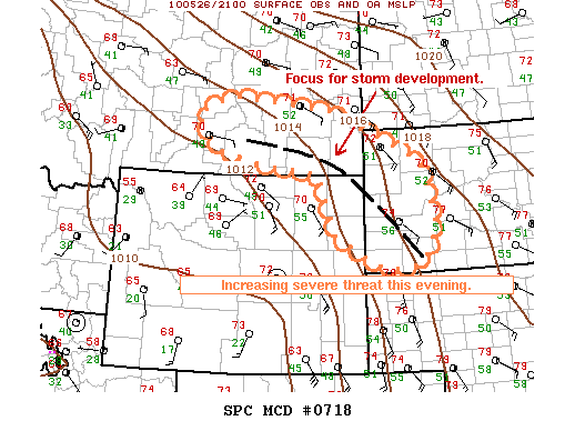 Mesoscale Discussion 718