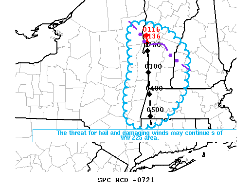 Mesoscale Discussion 721