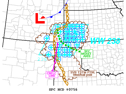 Mesoscale Discussion 756