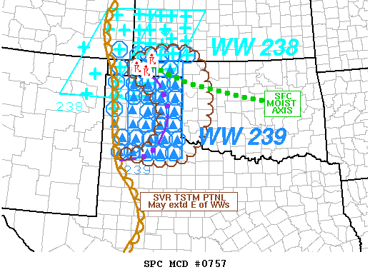 Mesoscale Discussion 757