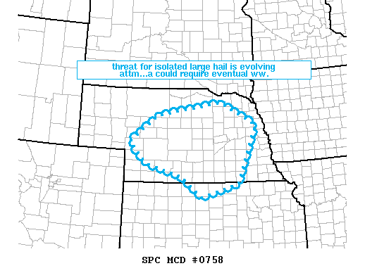 Mesoscale Discussion 758