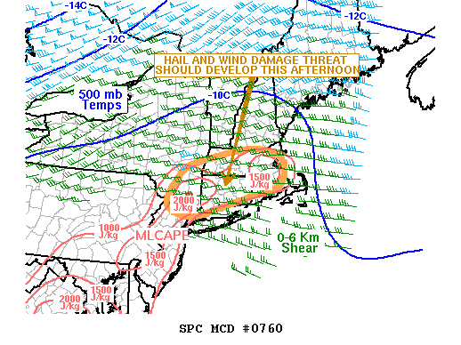 Mesoscale Discussion 760