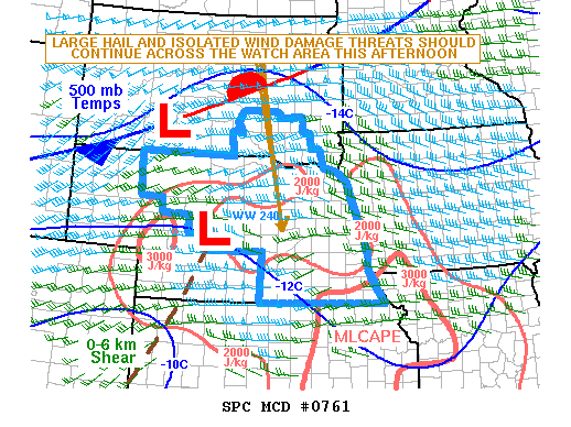 Mesoscale Discussion 761