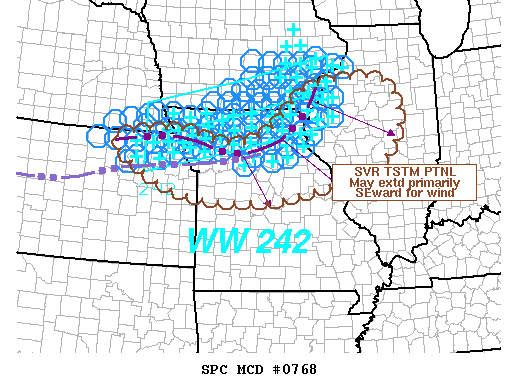 Mesoscale Discussion 768