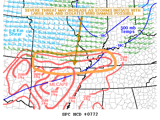Mesoscale Discussion 772
