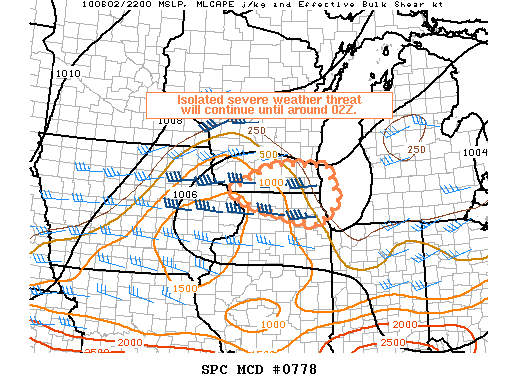 Mesoscale Discussion 778