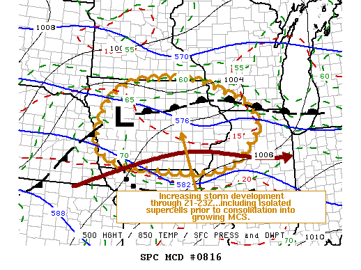 Mesoscale Discussion 816