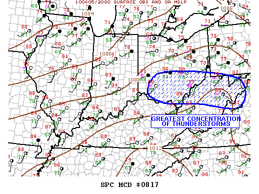 Mesoscale Discussion 817