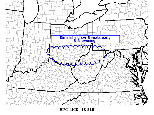 Mesoscale Discussion 818