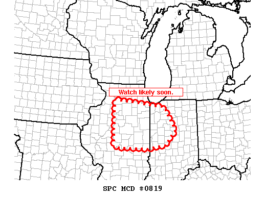 Mesoscale Discussion 819