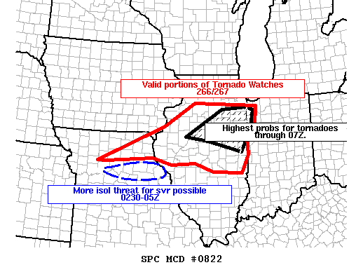 Mesoscale Discussion 822