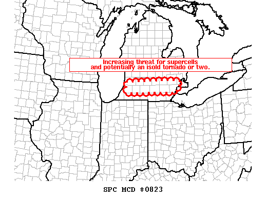 Mesoscale Discussion 823