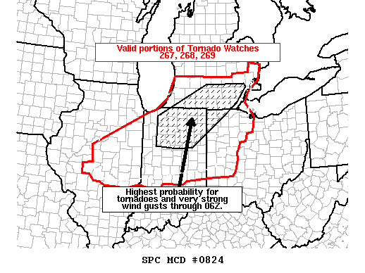 Mesoscale Discussion 824