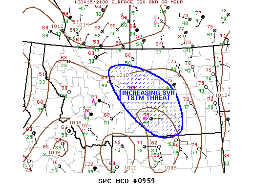 Mesoscale Discussion 959